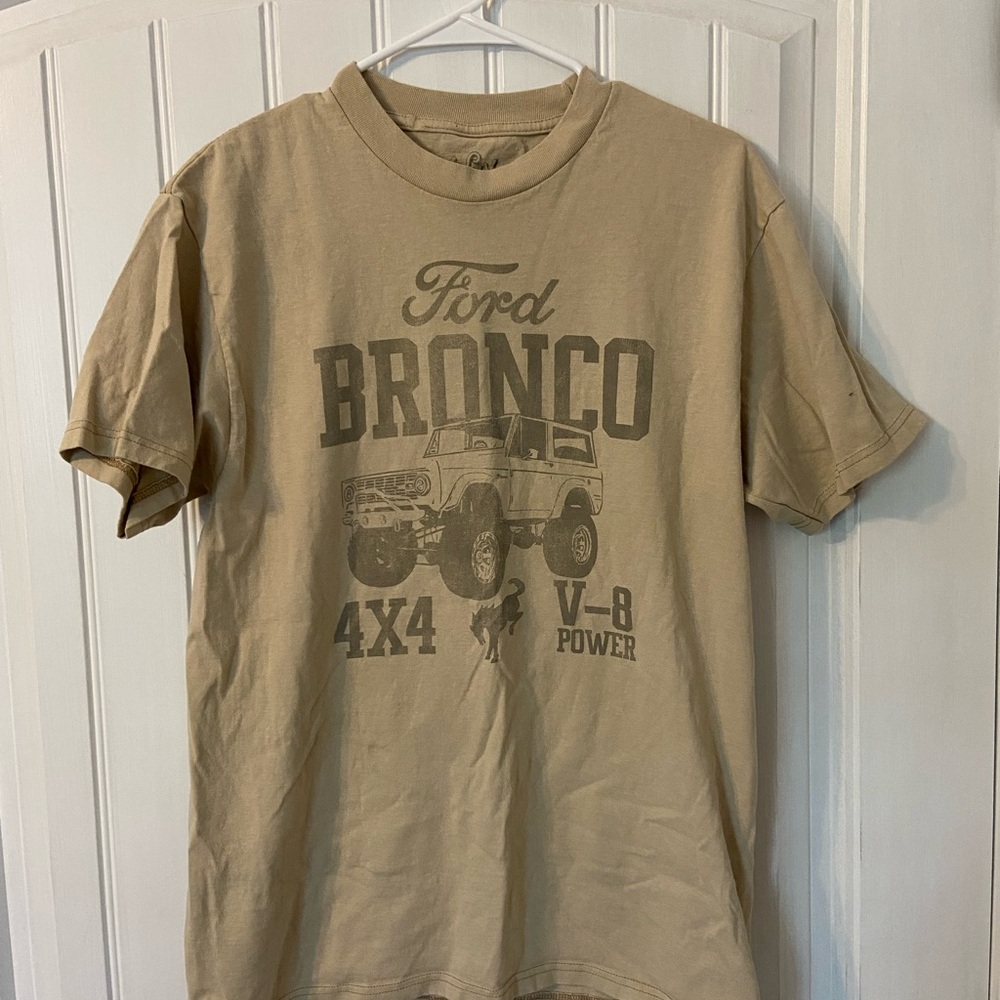 Tan Ford Bronco Short Sleeve Tee